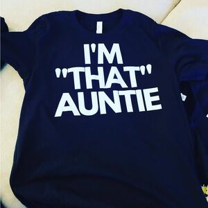 Women’s Black T-Shirt - "I'm That Auntie"